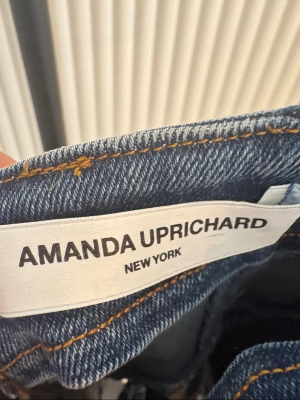 Amanda Uprichard Light Wash Denim dress - Picture 2 of 3